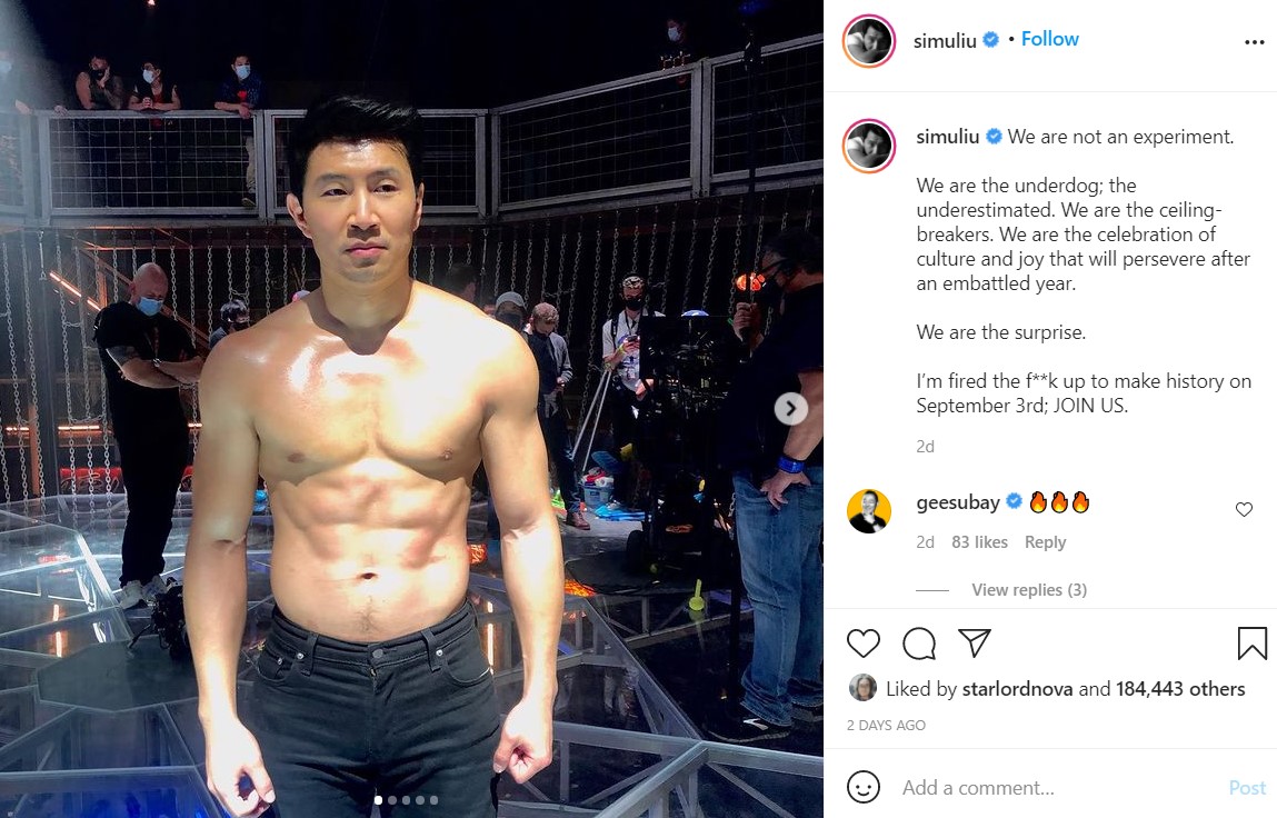 Simu Liu Shang Chi Disney Comments