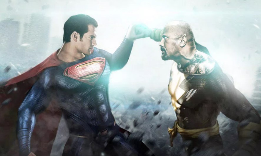 Superman Dwayne Johnson Black Adam