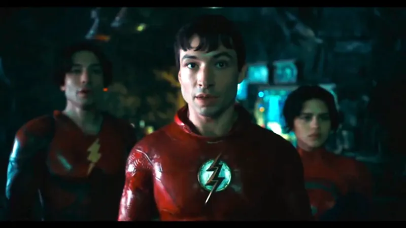 Ezra Miller and Sashe Calle in The Flash