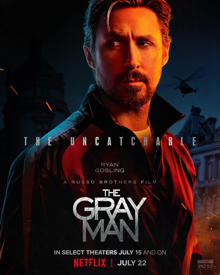 The Gray Man Ryan Gosling Poster