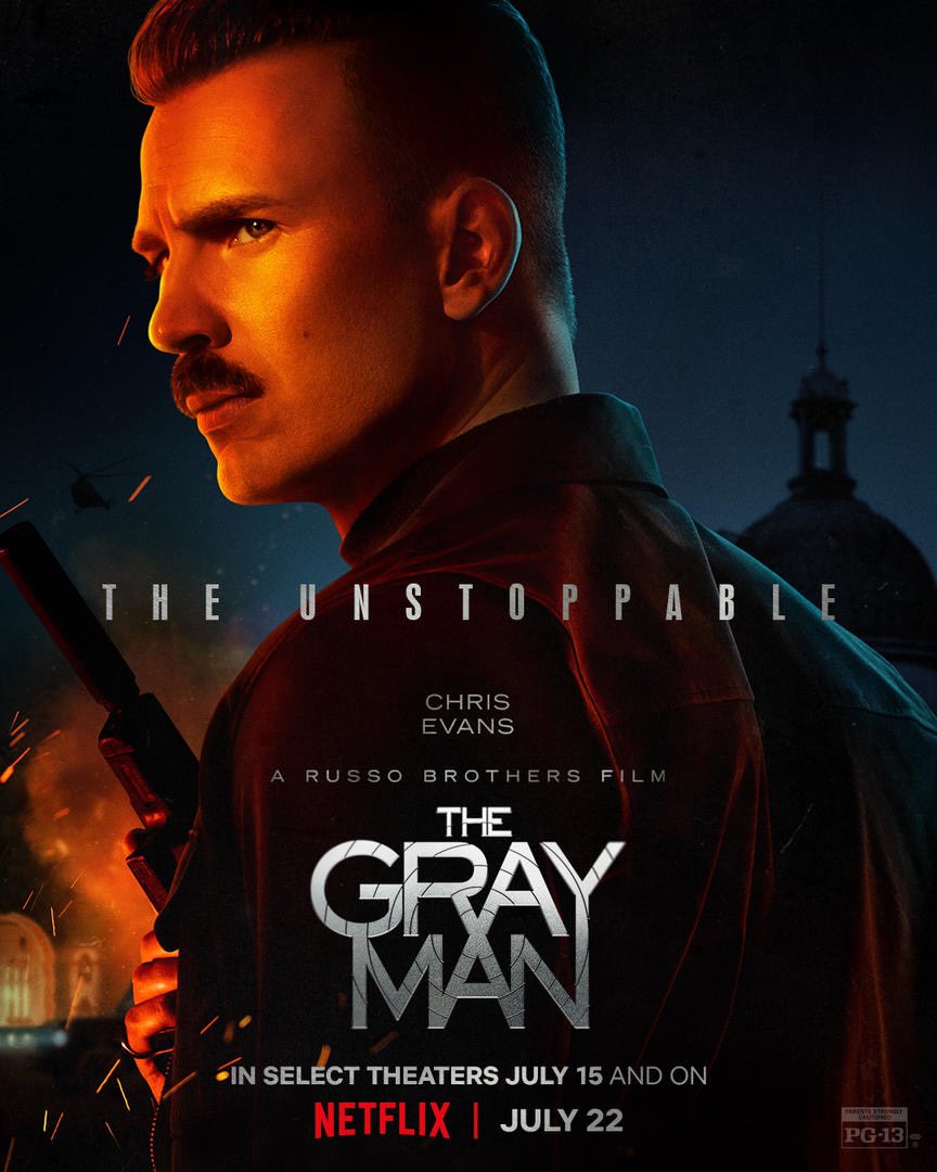 The Gray Man Chris Evans Poster