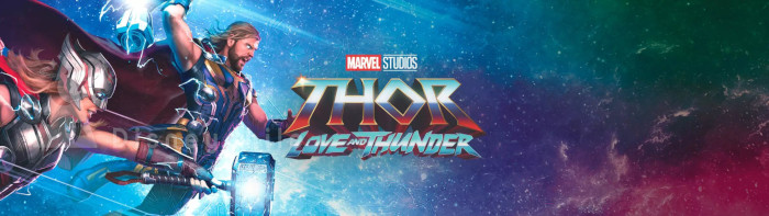 Thor Love and Thunder art Chris Hemsworth and Natalie Portman