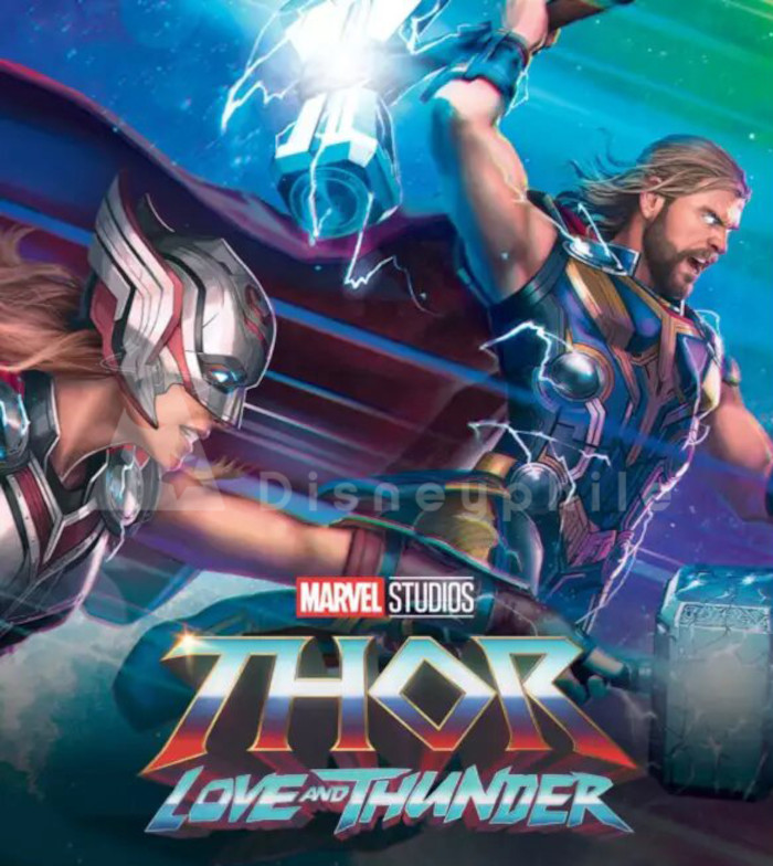 Thor Love and Thunder art Chris Hemsworth and Natalie Portman
