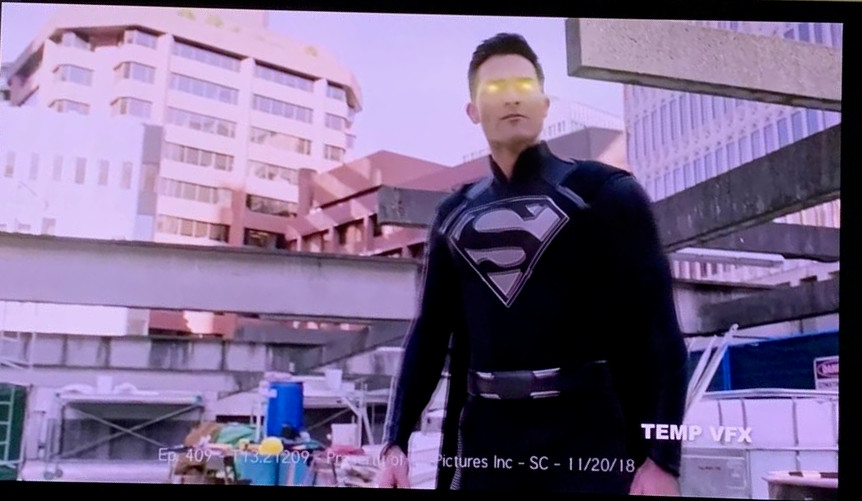 Tyler Hoechlin Black Superman Suit