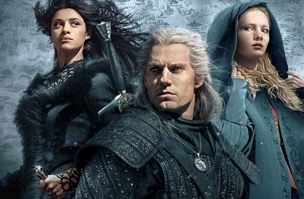 The Witcher Netflix Henry Cavill Anya Chalotra and Freya Allan