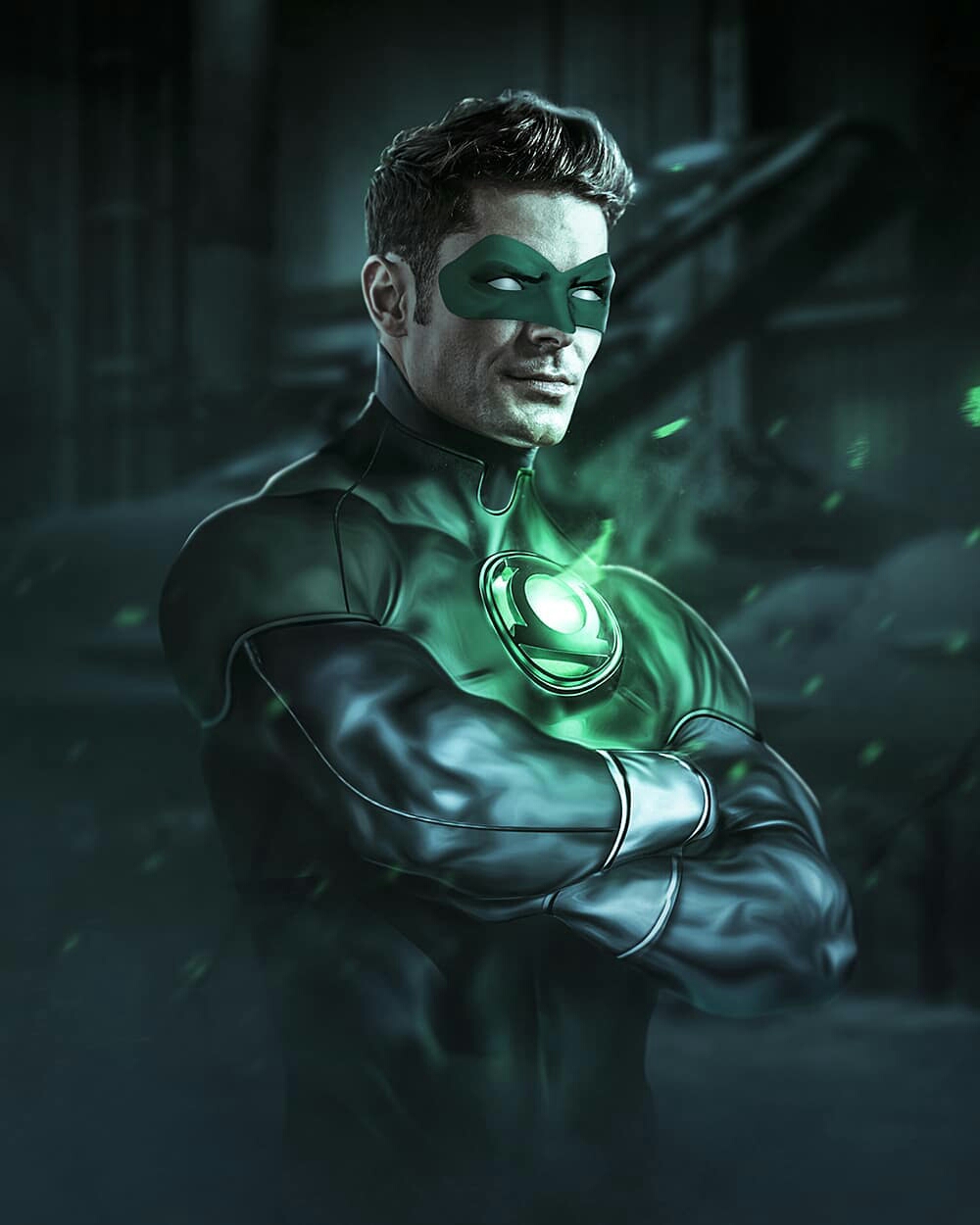 Zac Effron Green Lantern Fan Art Cosmic Book News