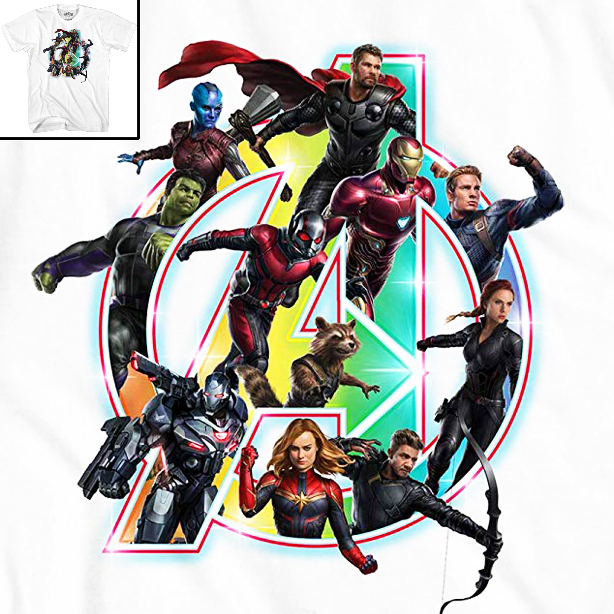 cartoon network avengers endgame shirt