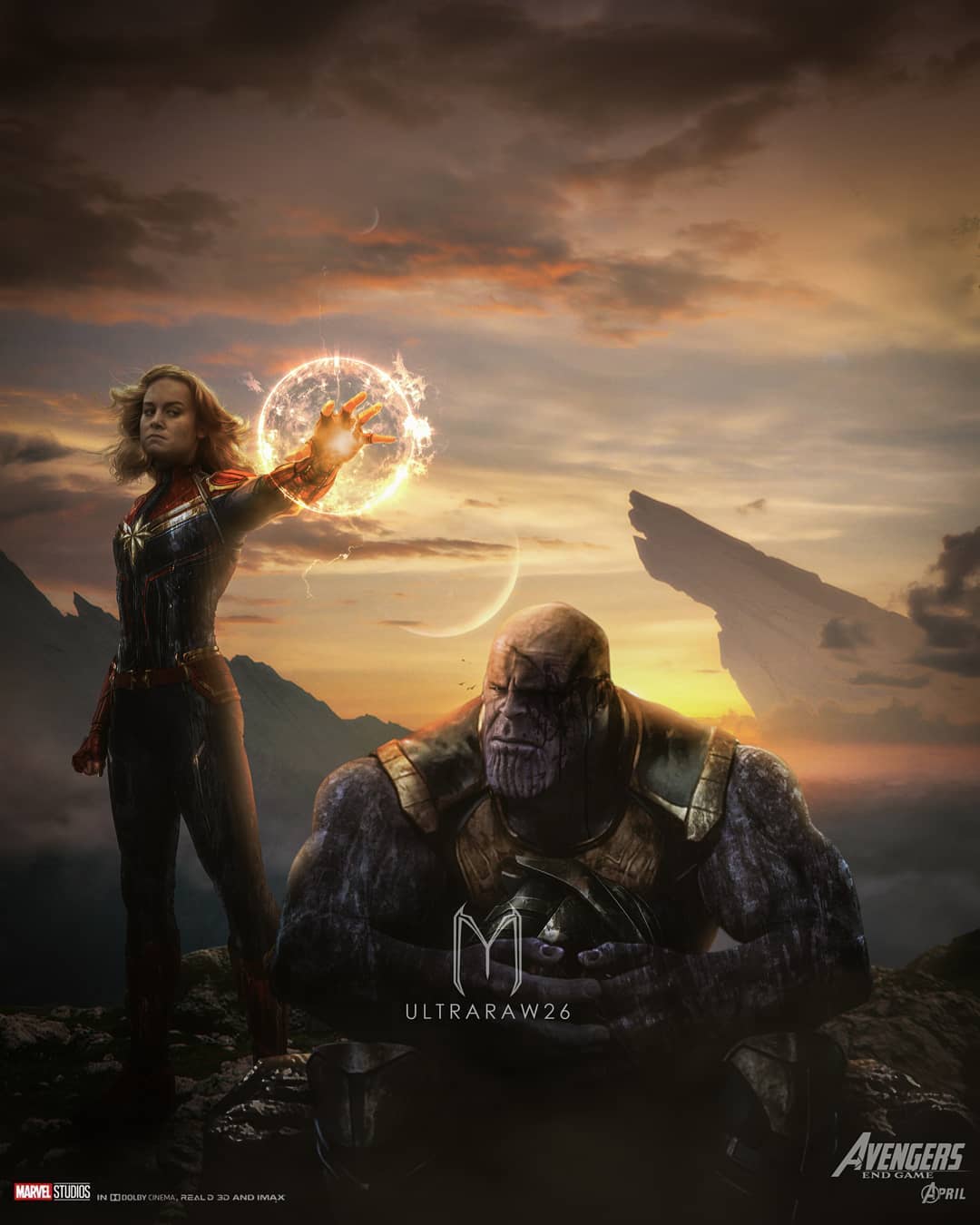 Avengers Endgame Captain Marvel Thanos