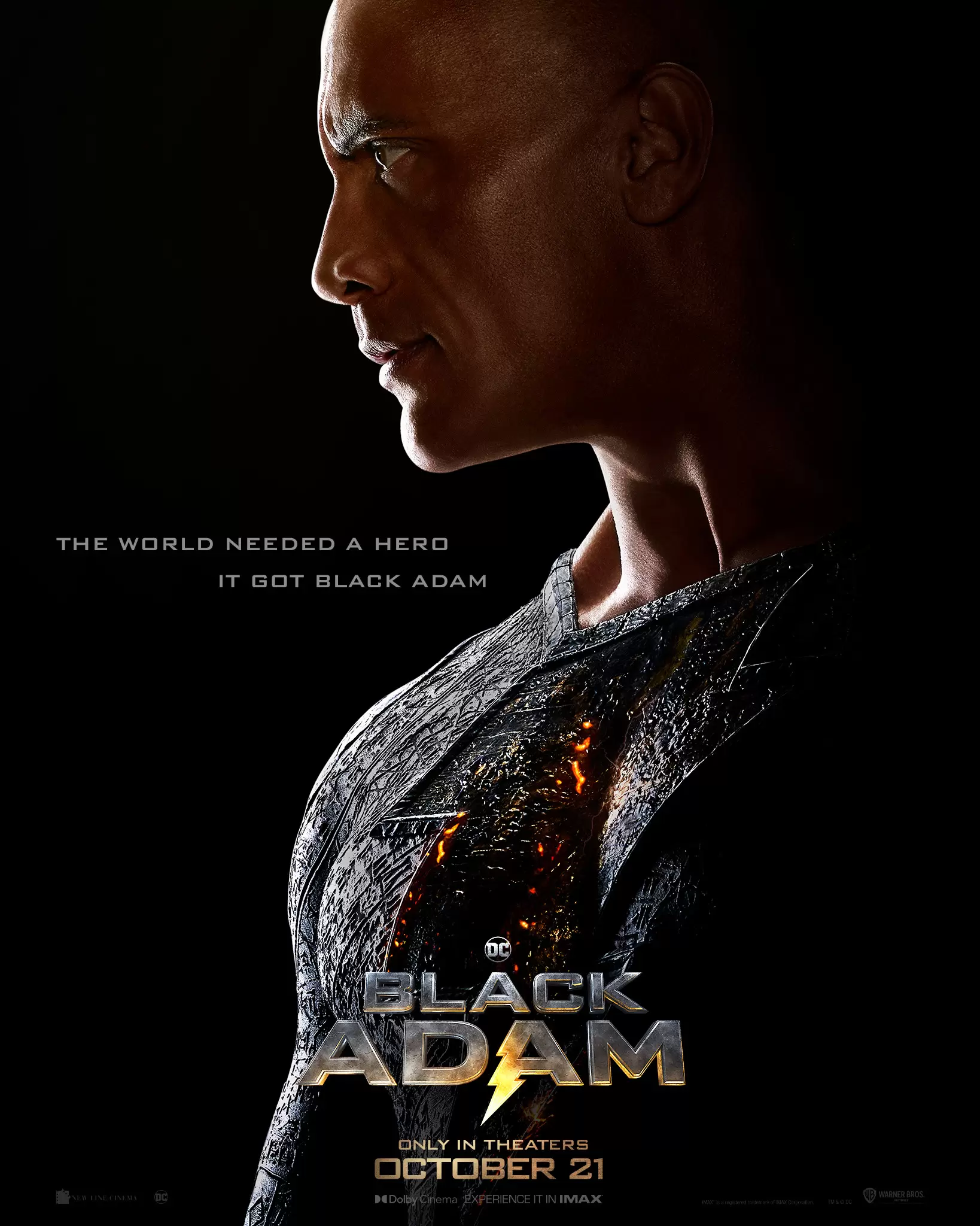 Black Adam Comic-Con poster Dwayne Johnson