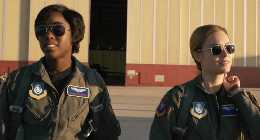 Brie Larson Lashana Lynch Captain Marvel