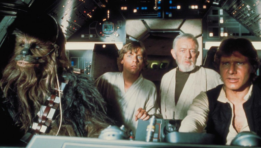 Star Wars Chewbacca Luke Obi-Wan and Han Solo