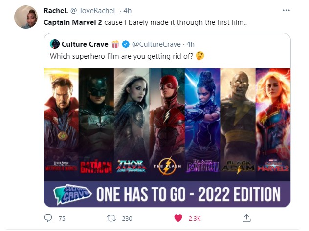 Captain Marvel 2 fans want to get rid of