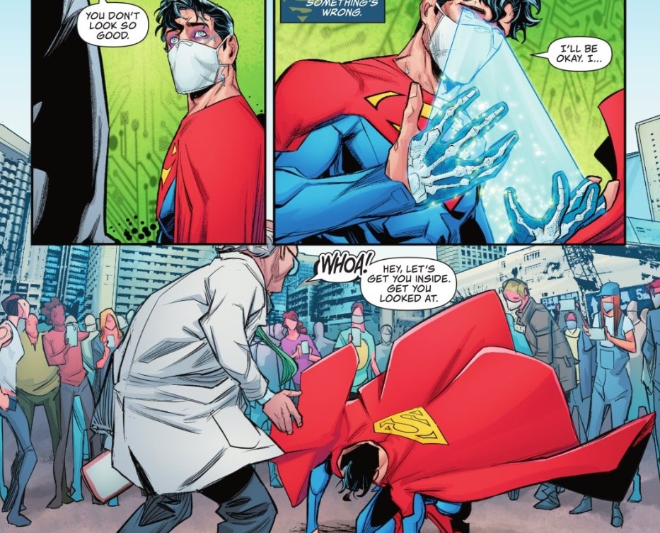 Gay Superman wears mask