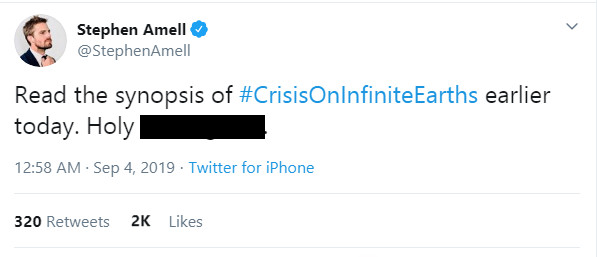 Stephen Amell Crisis On Infinite Earths