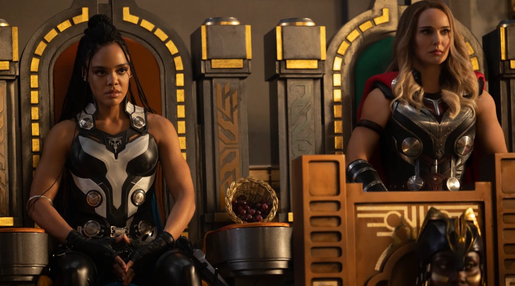 Thor Love and Thunder Tessa Thompson and Natalie Portman