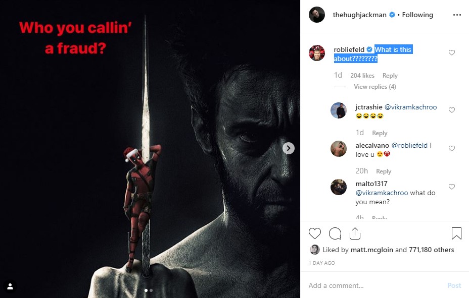 Wolverine Deadpool Hugh Jackman Ryan Reynolds