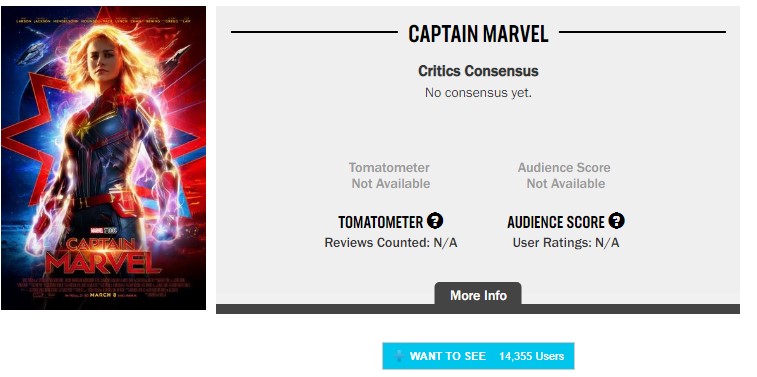 Captain Marvel praised in strong first press reactions, so ignore those  fake user reviews