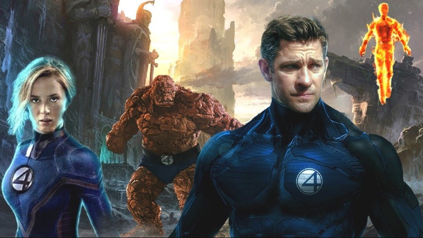 Fantastic Four John Krasinksi Emily Blunt fan art