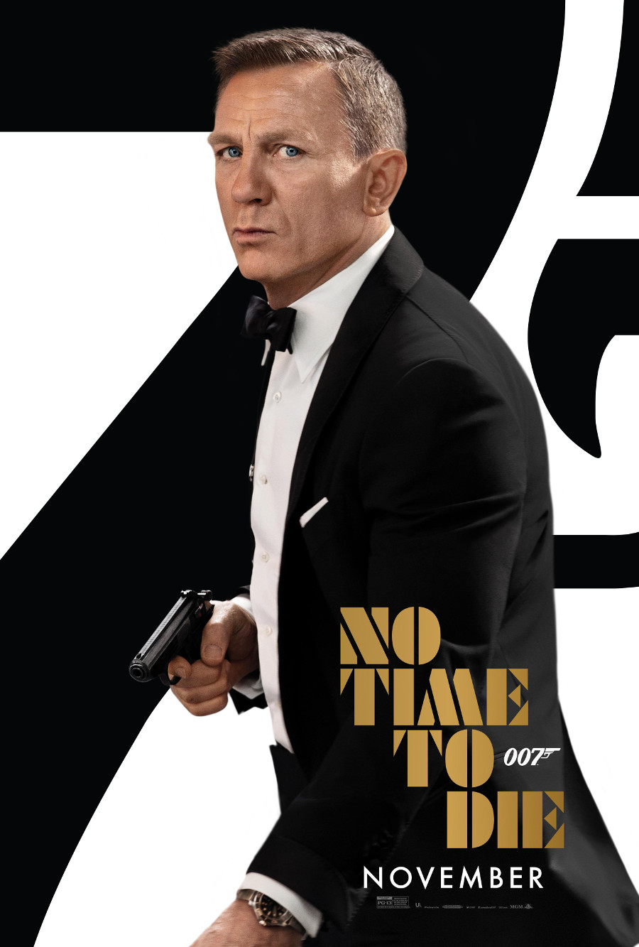James Bond No Time To Die Daniel Craig Poster