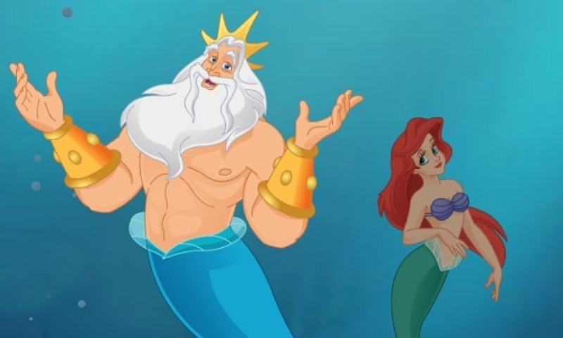 King Triton The Little Mermaid