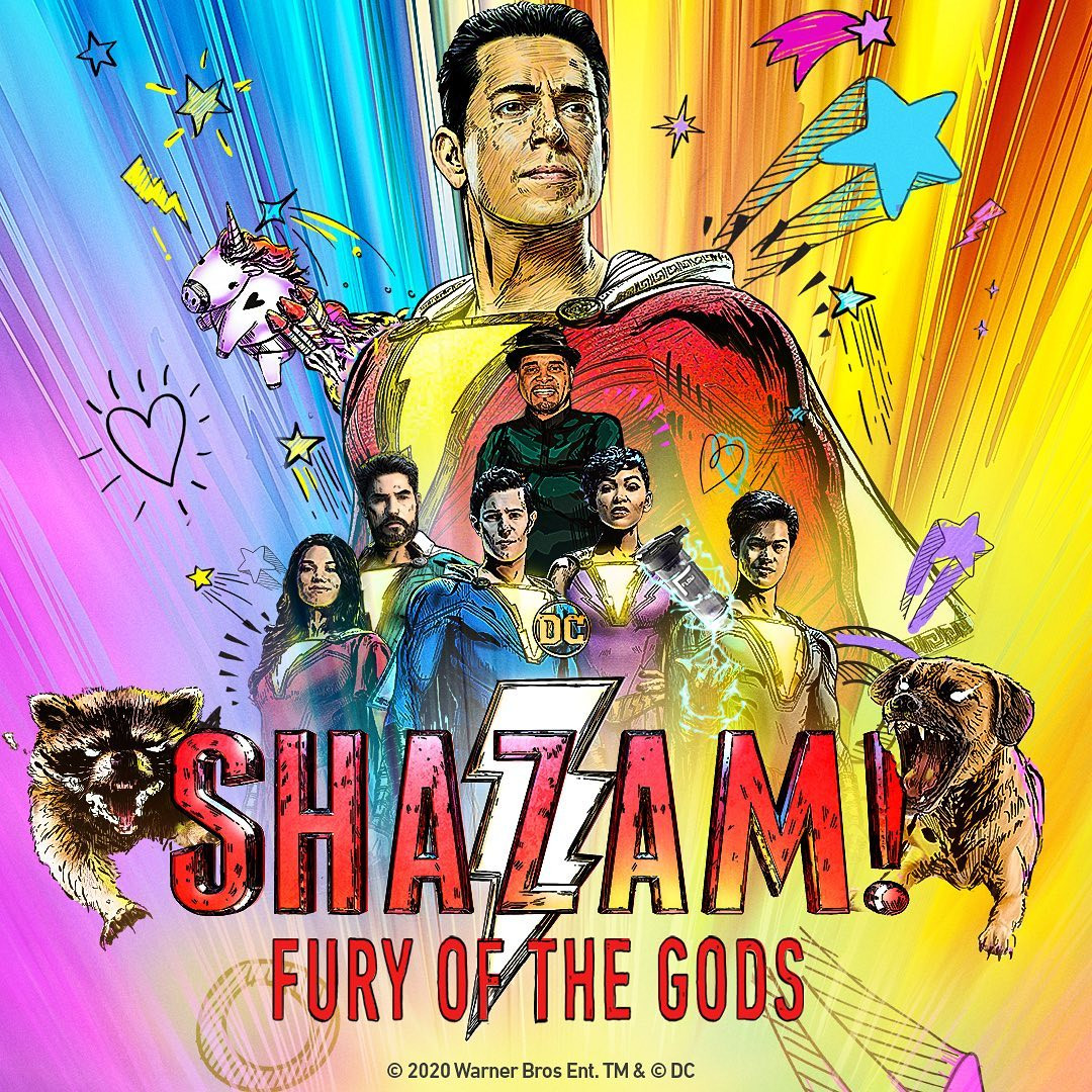 Shazam 2 Fury of the Gods poster Zachary Levi