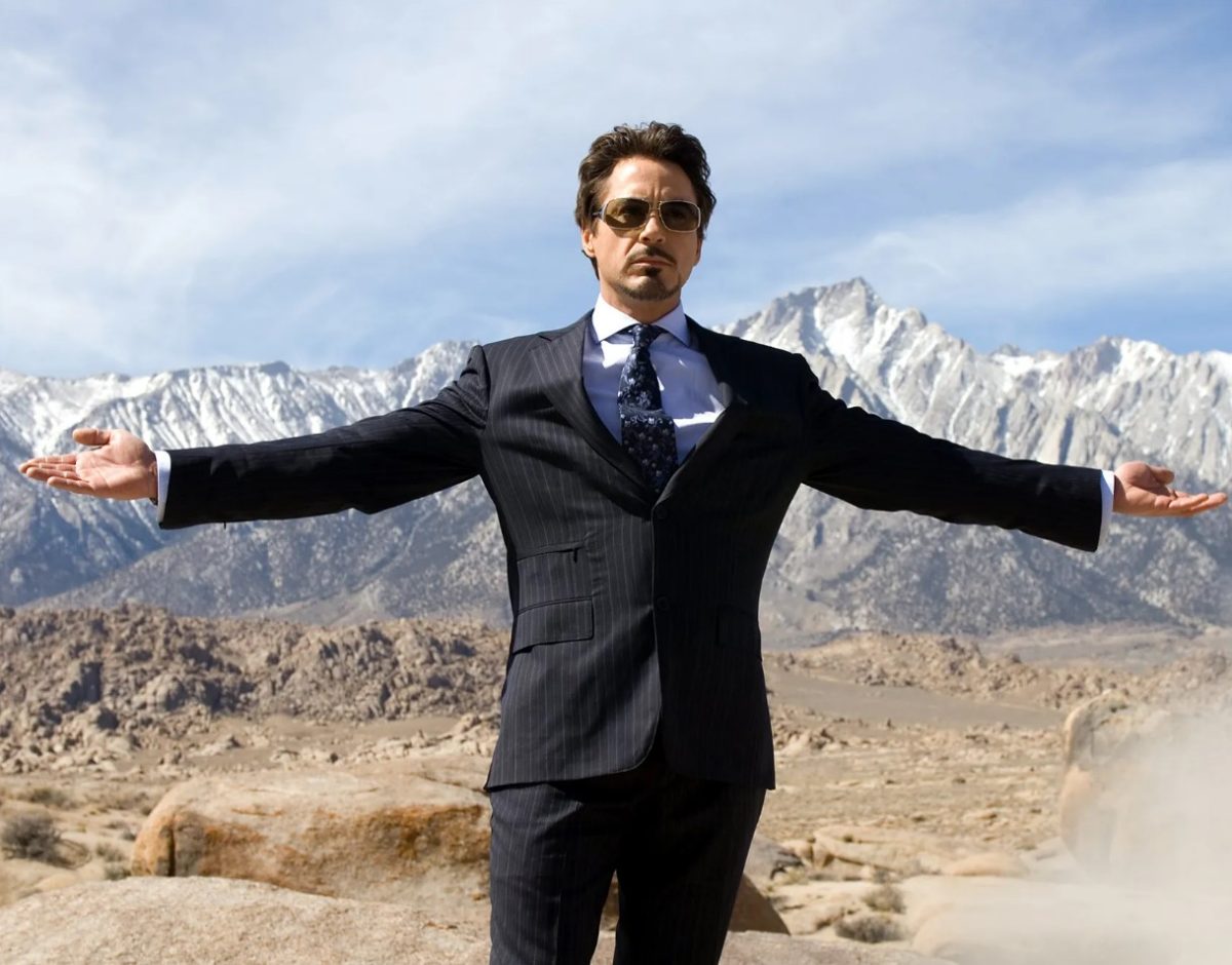 Robert Downey Jr as Tony Stark In Iron Man