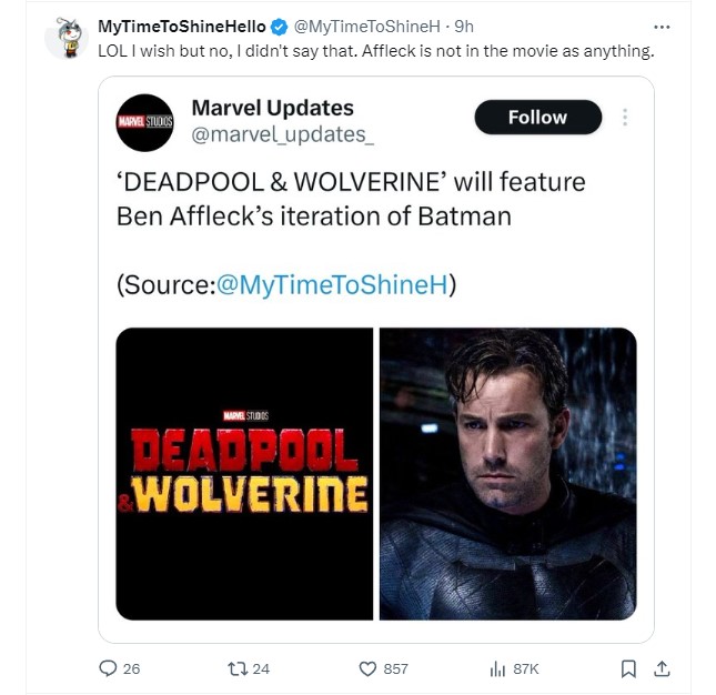 deadpool wolverine batman rumor