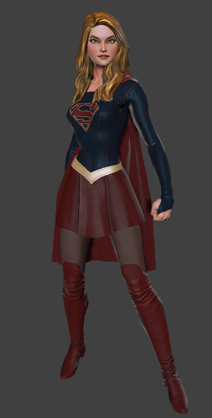 DCUO Supergirl RednerStandingPose