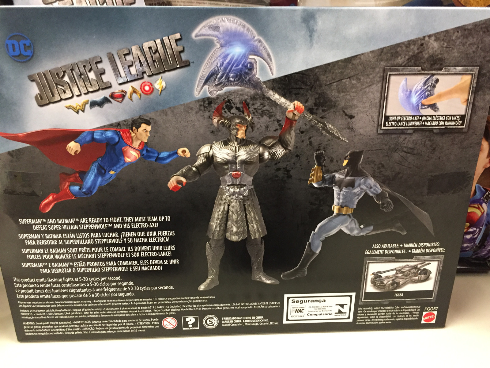 Mattel 2017 DC Justice League Battle 3pk Batman Superman Steppenwolf FGG57 for sale online 