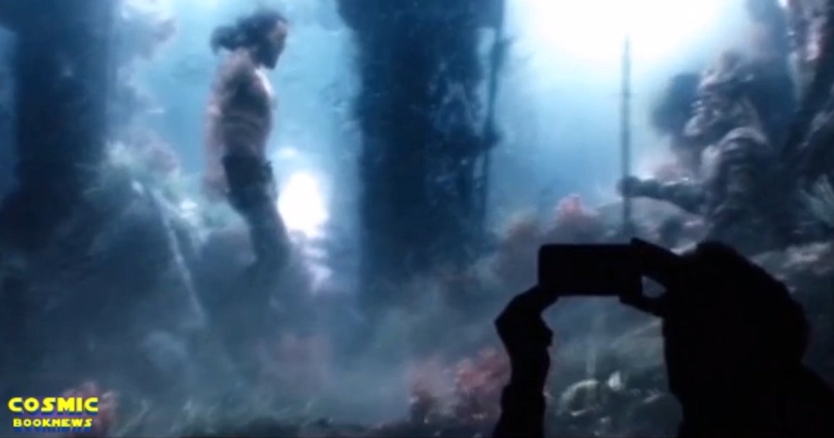 aquaman jason momoa water Justice League: First Look At Jason Momoa Aquaman Water Footage
