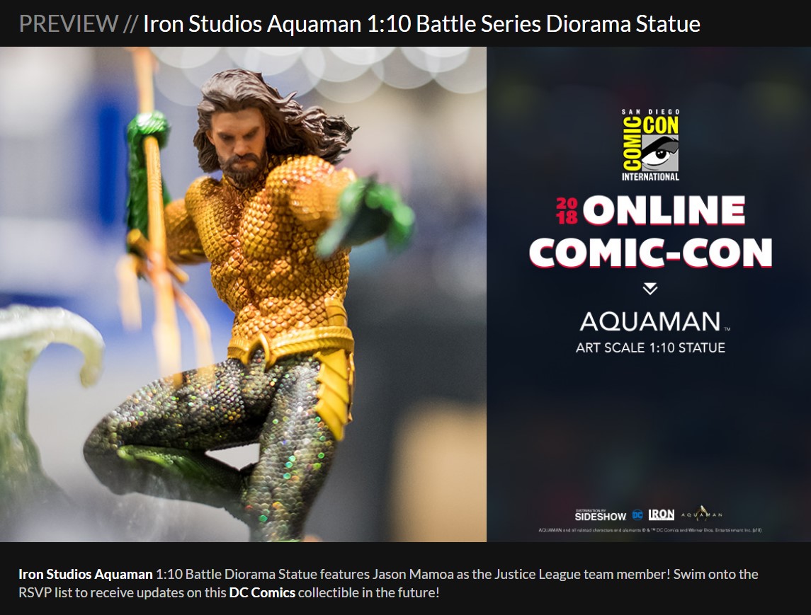 Aquaman statue