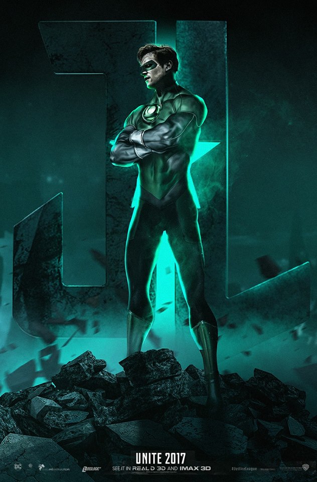 armie hammer green lantern justice league poster