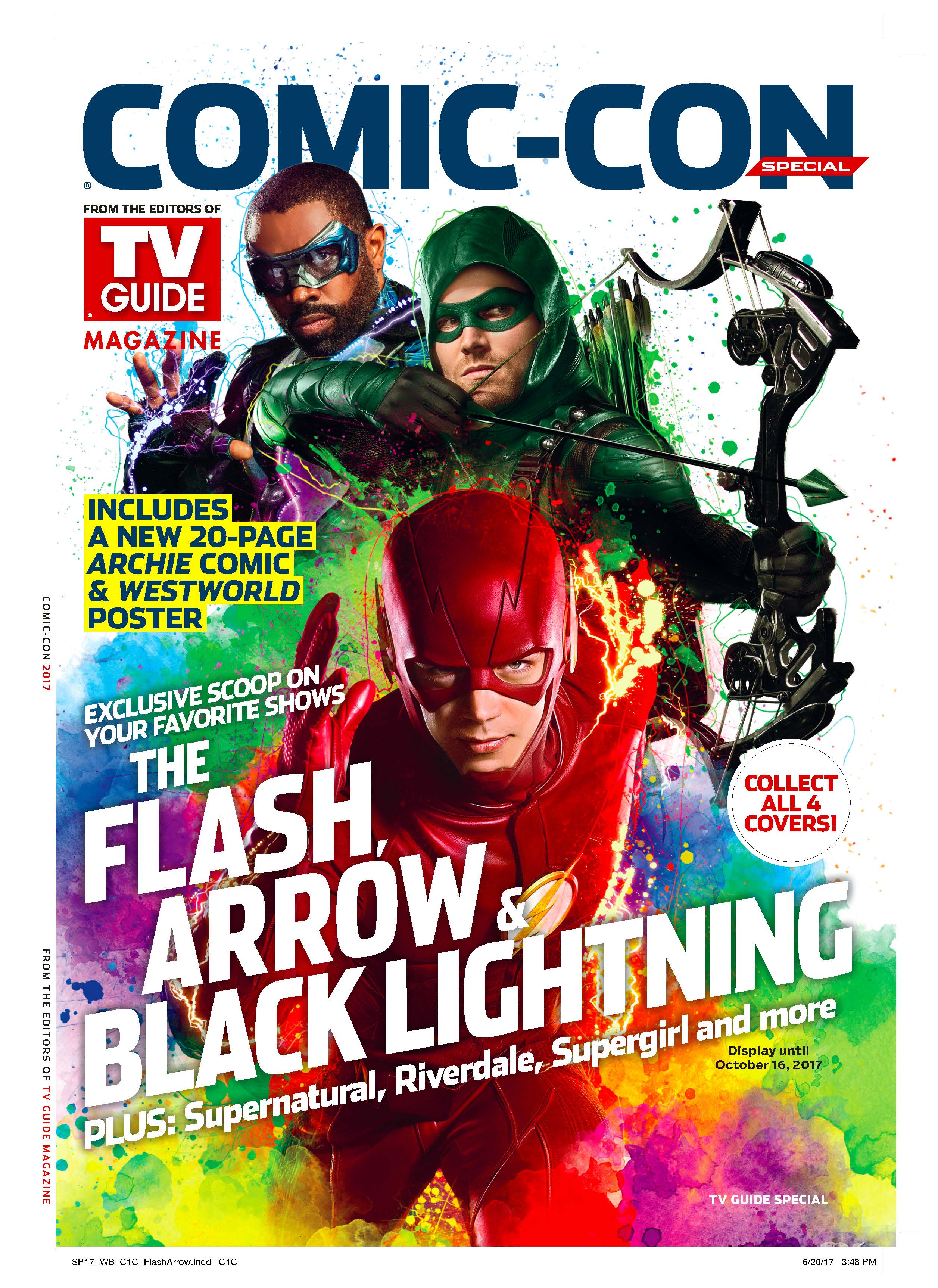 arrow flash black lightning comic con tv guide