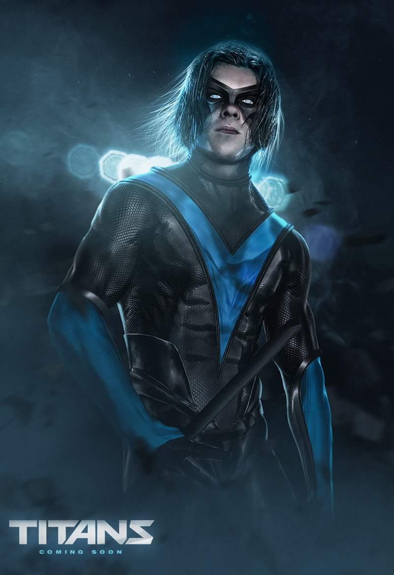 brenton thwaites nighting art Brenton Thwaites Nightwing Titans Fan Art