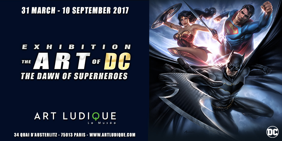 dc superheroes art paris