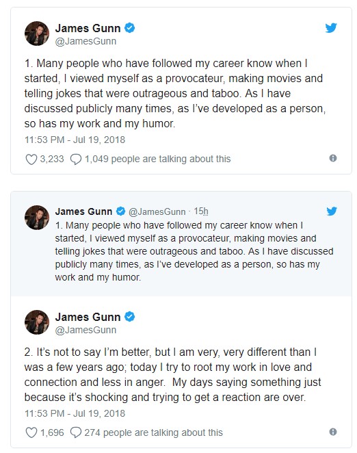 James Gunn Fired