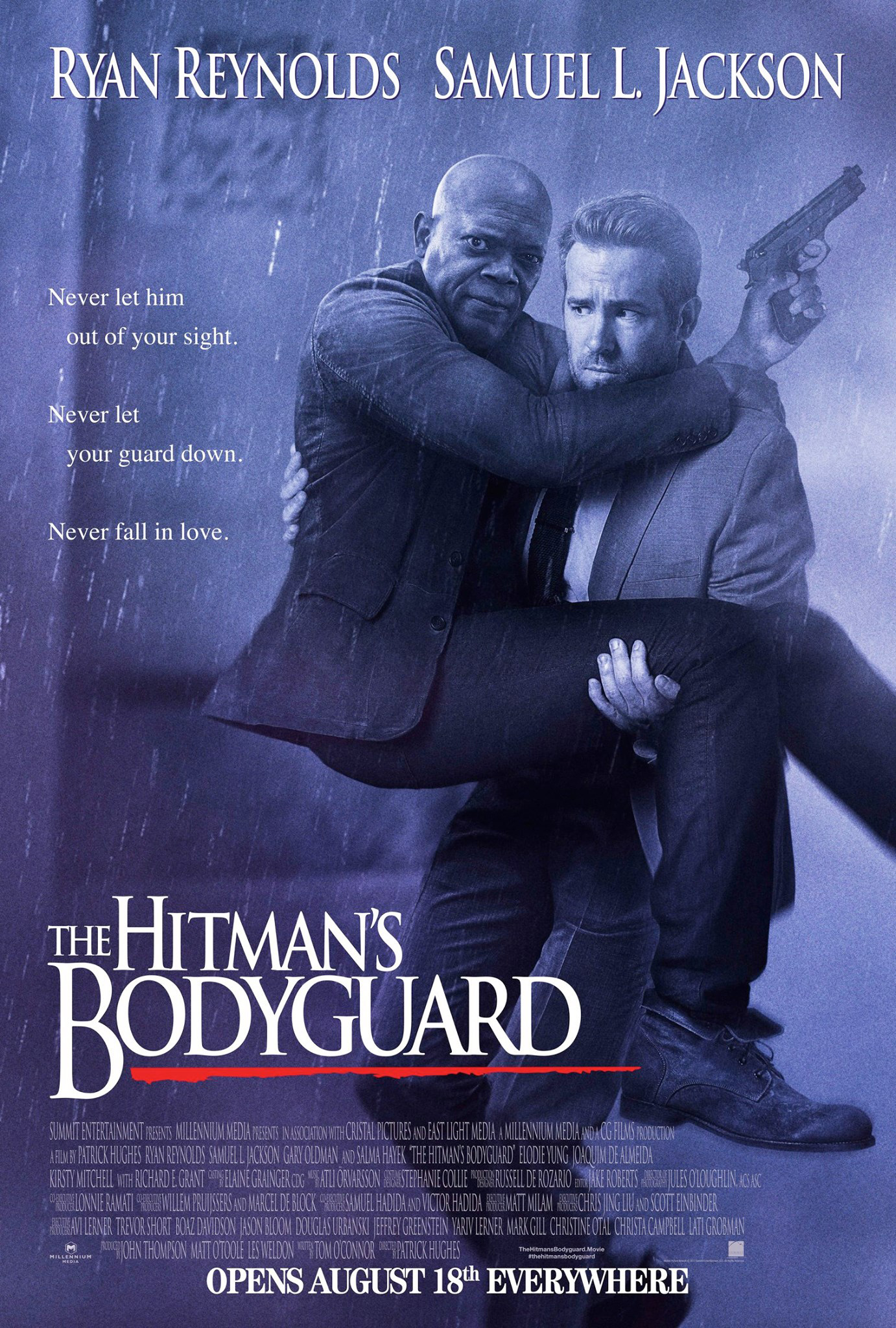 hitmans bodyguard poster The Hitman's Bodyguard Red-Band Trailer & Poster: Ryan Reynolds & Samuel L. Jackson