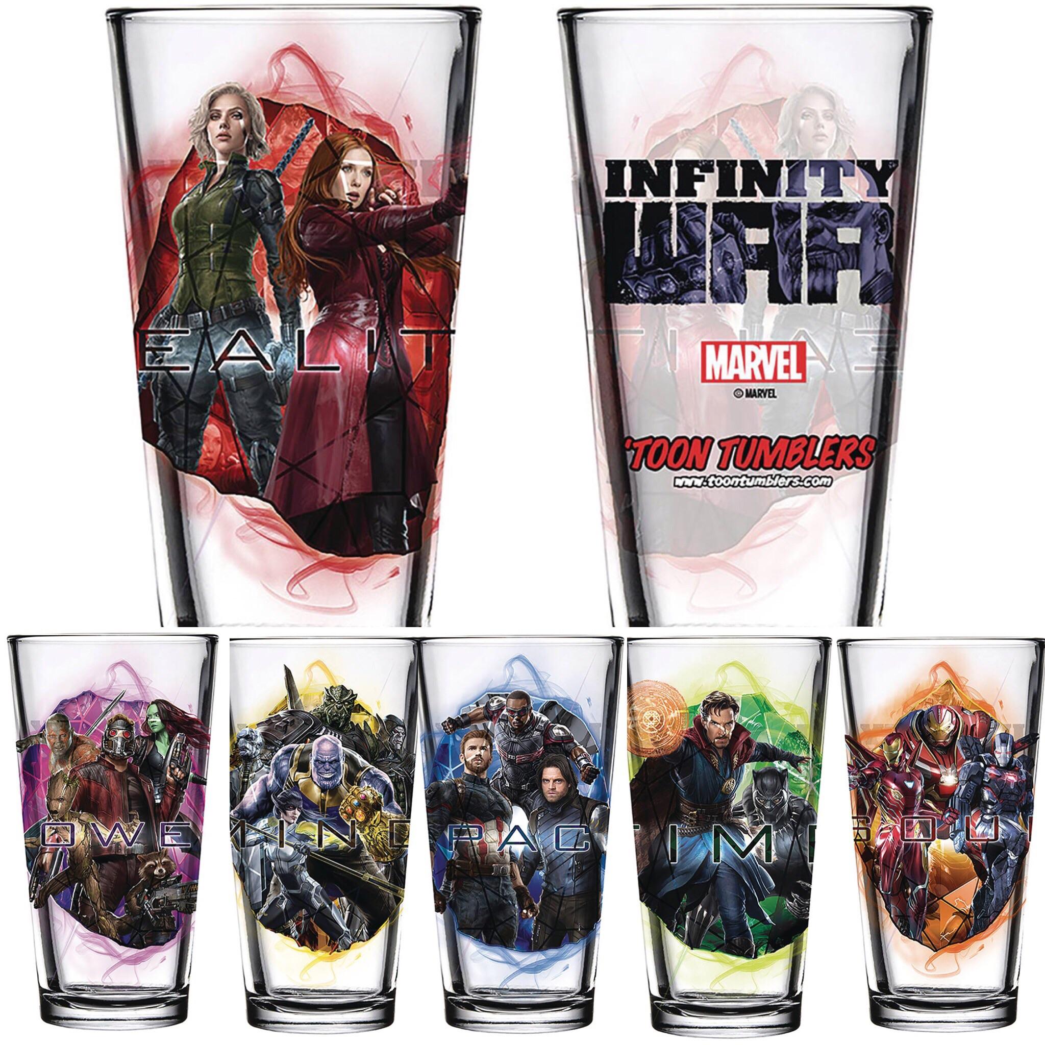 The Avengers: Infinity War Pint Glasses