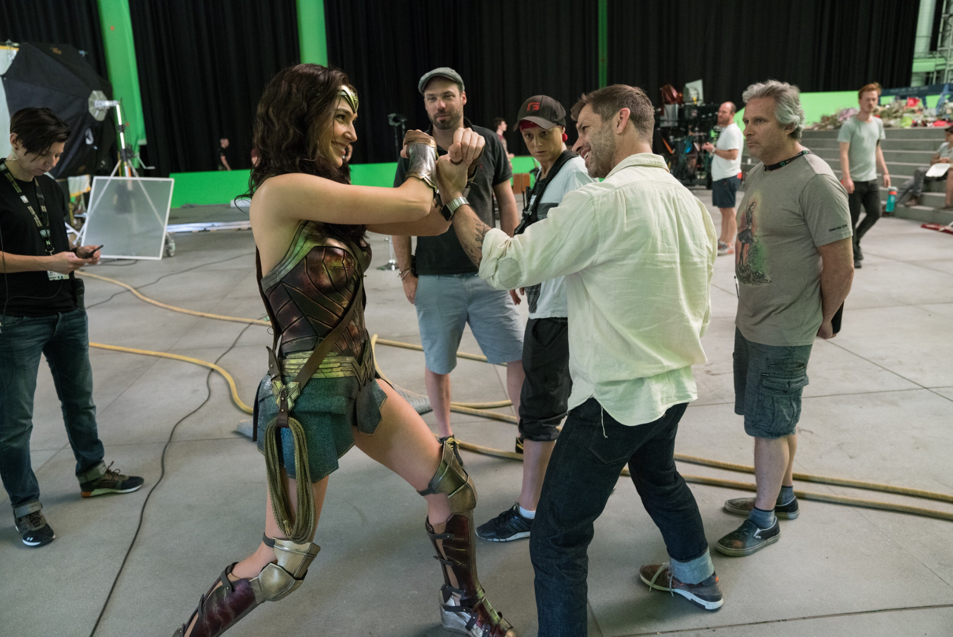 Justice League Zack Snyder and Gal Gadot