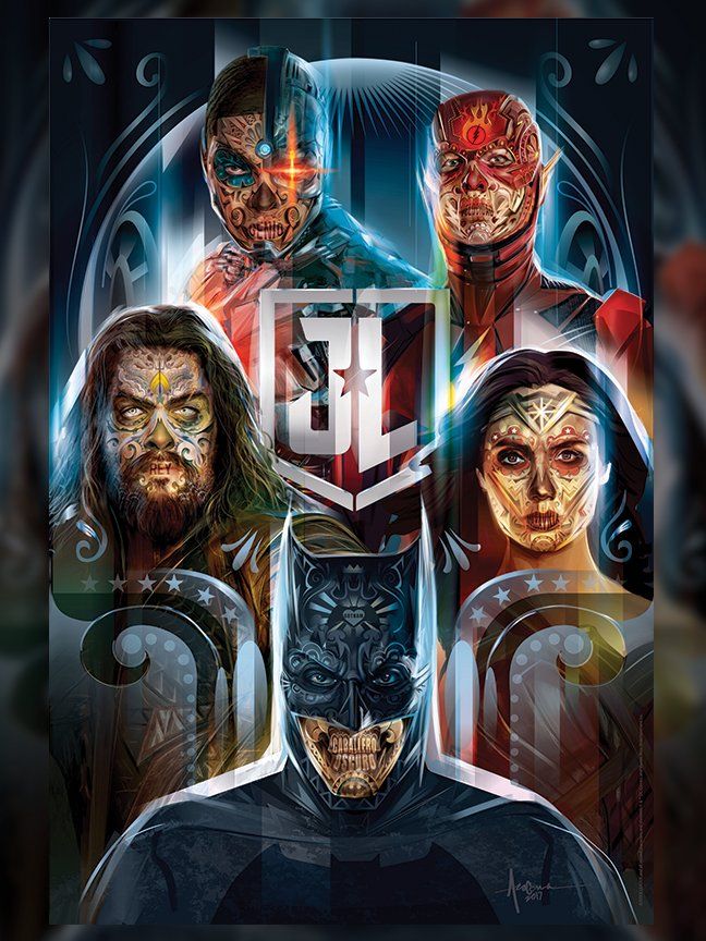 Justice League Day of the Dead Poster