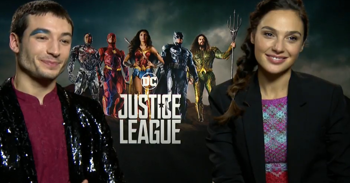 Justice League Wb Interview With Gal Gadot And Ezra Miller Cosmic Book News