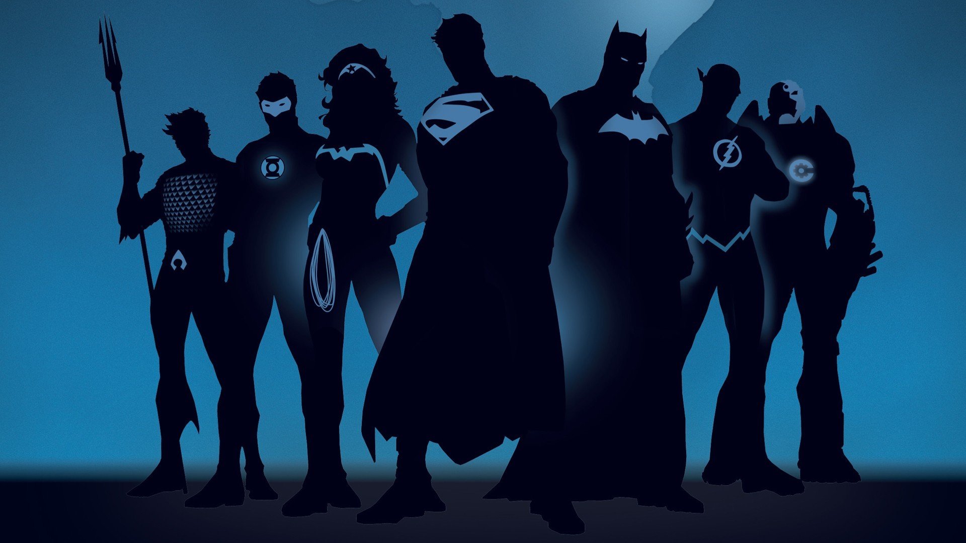 justice league silhouette