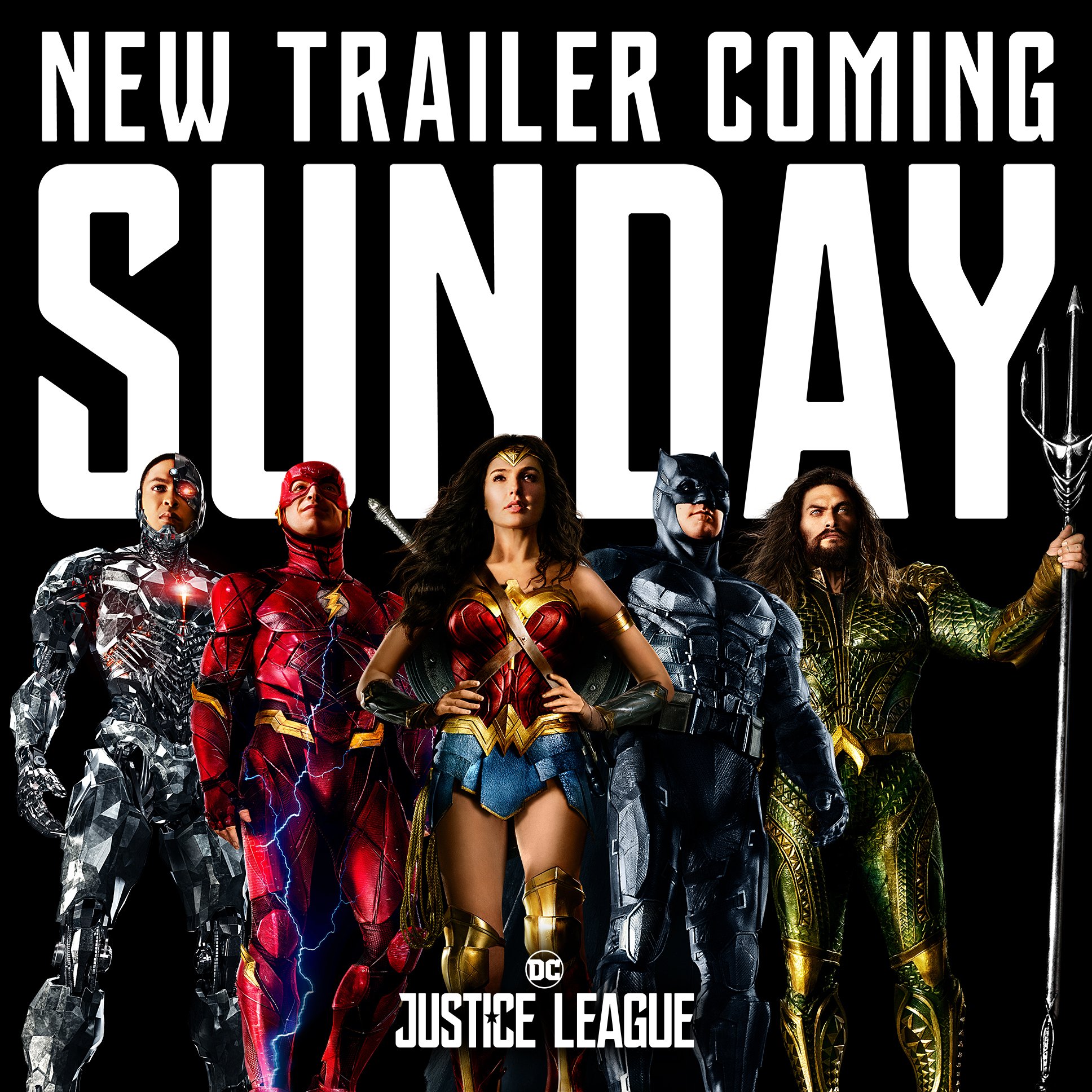 Justice League trailer Sunday