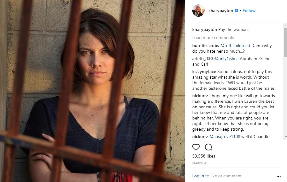 Khary Payton Lauren Cohan Instagram