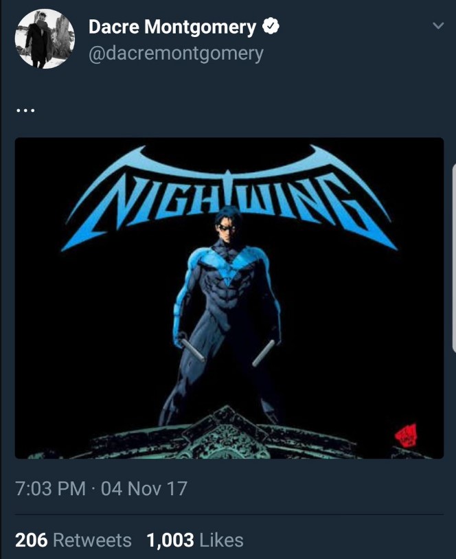 Dacre Montgomery Teases Nightwing