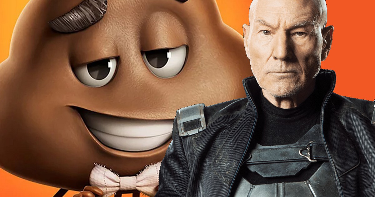 patrick stewart poop emoji