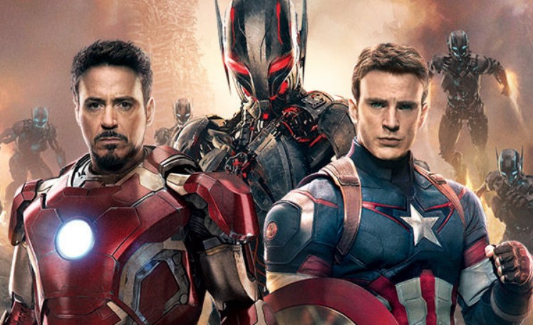 Robert Downey Iron Man and Chris Evans Captain America