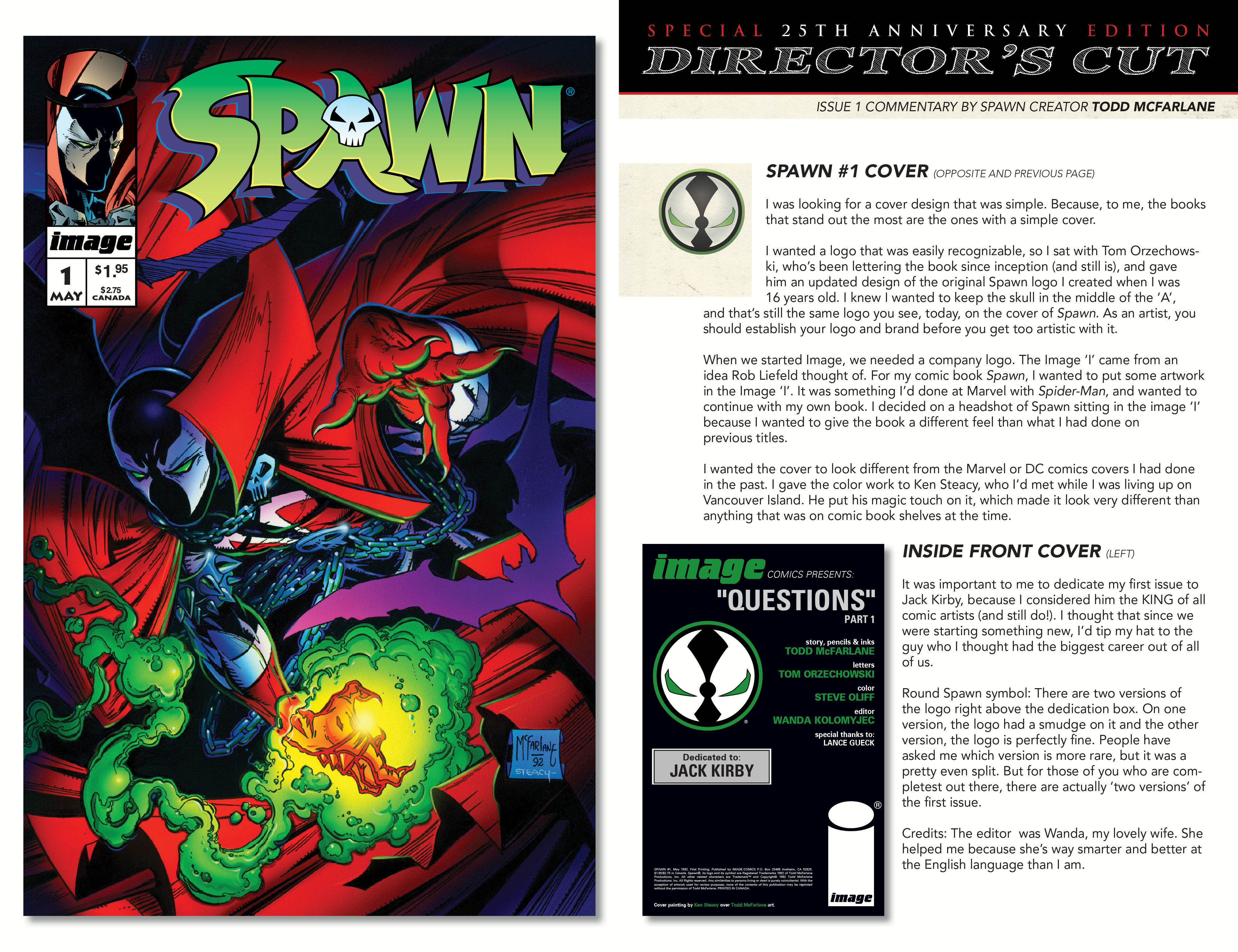 spawndcut 5 Spawn #1 Gets A Todd McFarlane Director's Cut Release