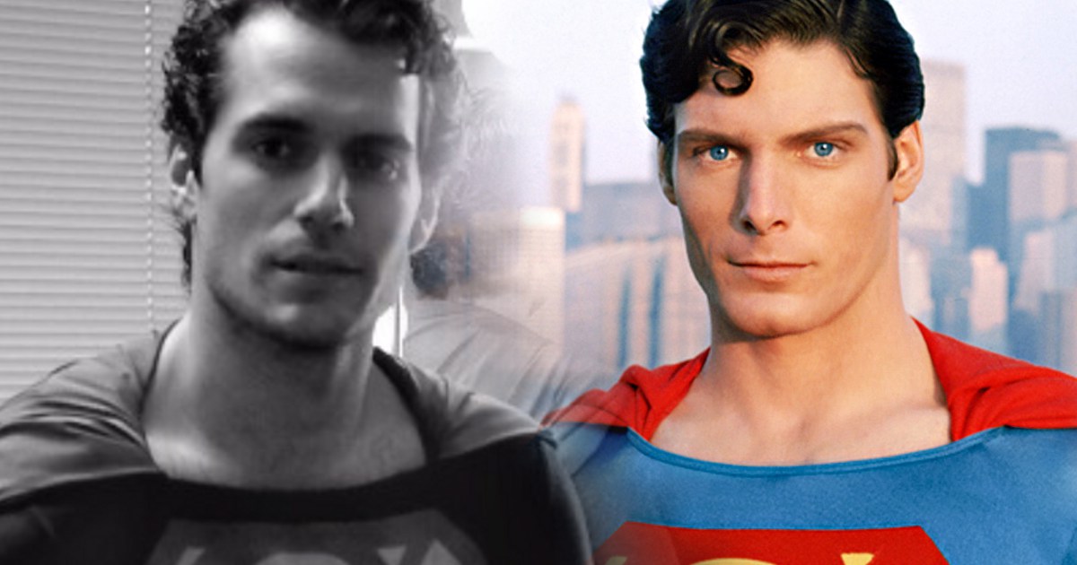 superman henry cavill christopher reeve Henry Cavill Wearing The Superman Christopher Reeve Costume