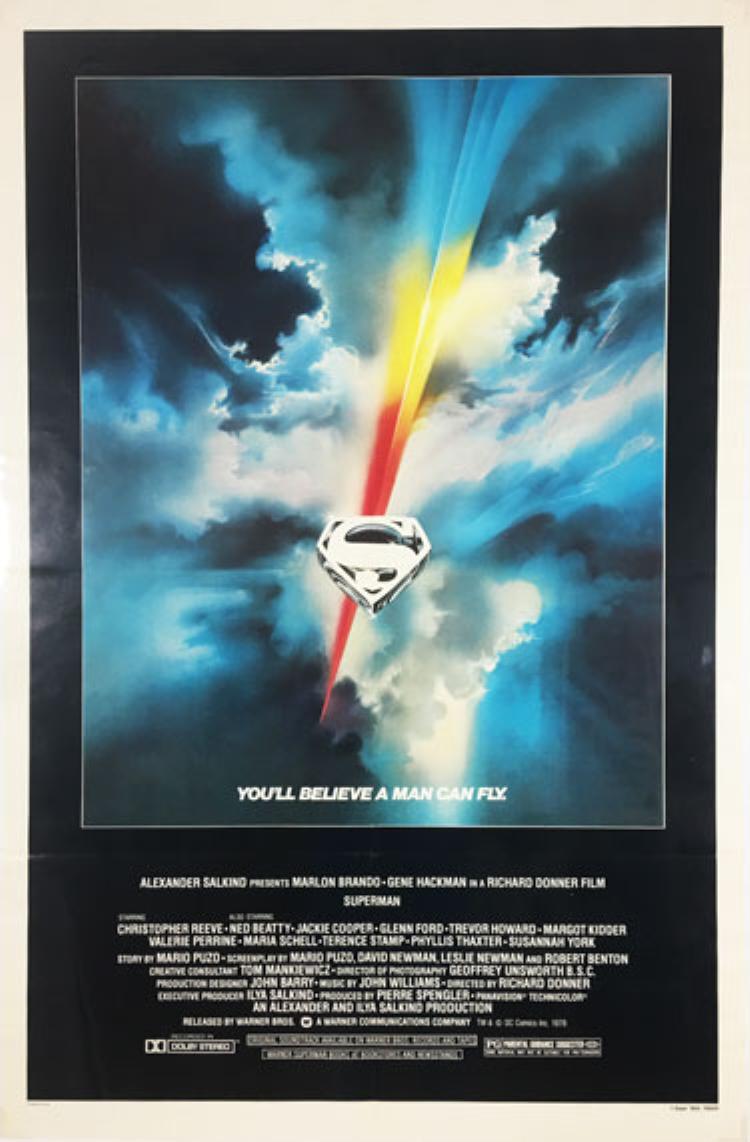 Superman The Movie original poster
